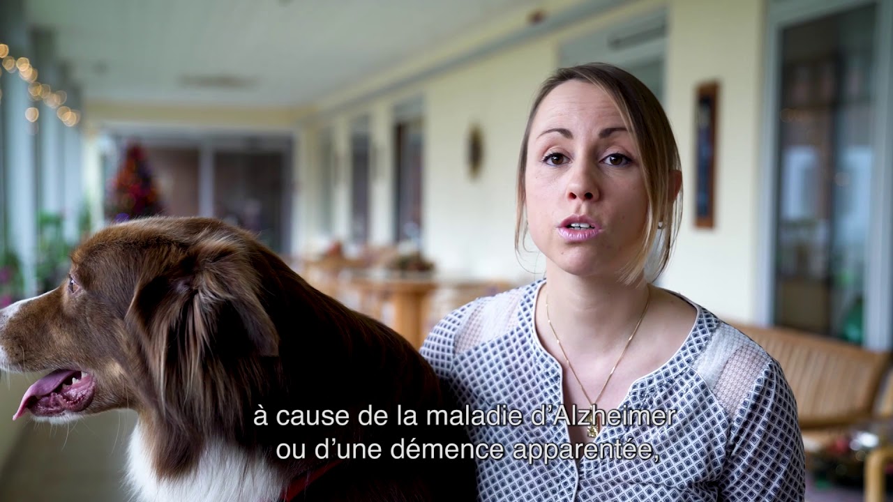 Mabea en visite de cynothérapie